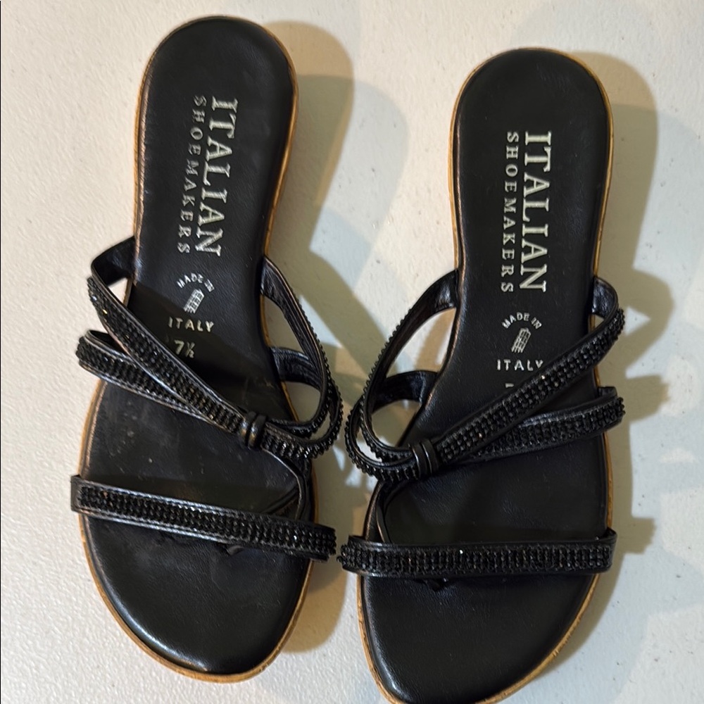Italian Shoemakers Black Women's Sandals